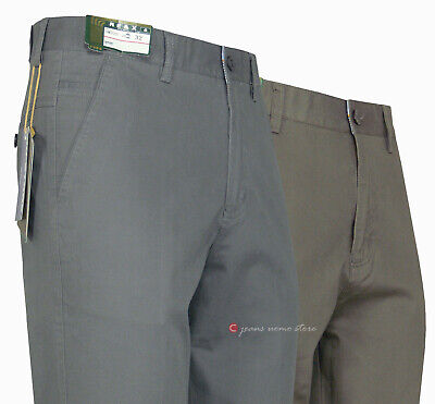 Pantalone uomo classico cotone leggero stile elegante casual taglie da 46 a 64