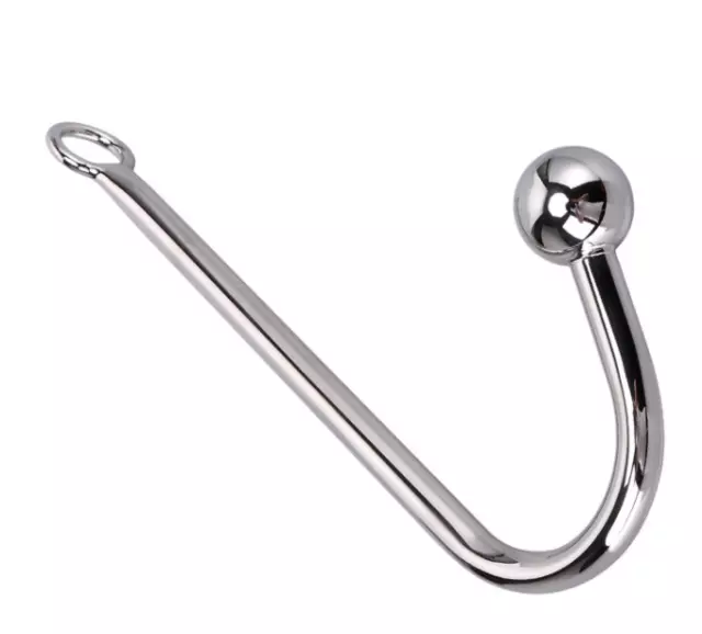 Metal Plug Anus Beads Adult Stainless Steel Hook Bondage Flirting Tool