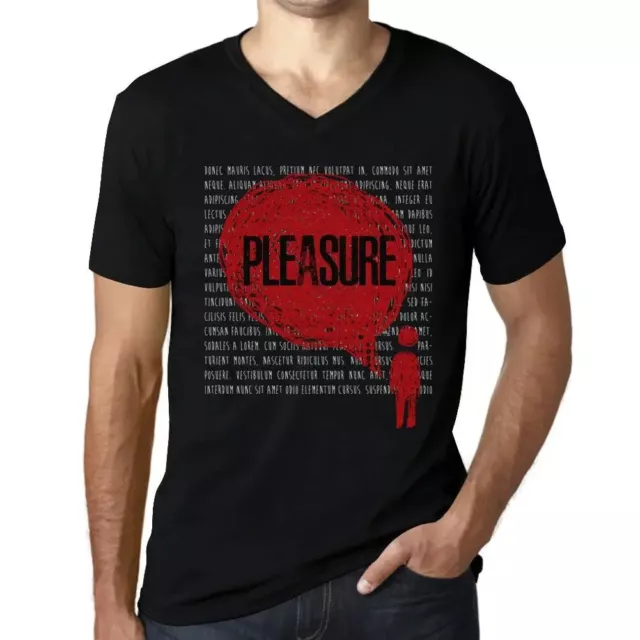 Camiseta de Cuello V para Hombre Pensamientos Placer – Thoughts Pleasure