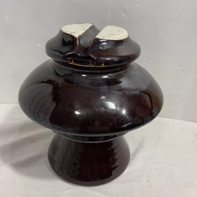 VINTAGE EARLY 1900’s LARGE M-3161 MULTIPART PORCELAIN ELECTRICAL INSULATOR 3