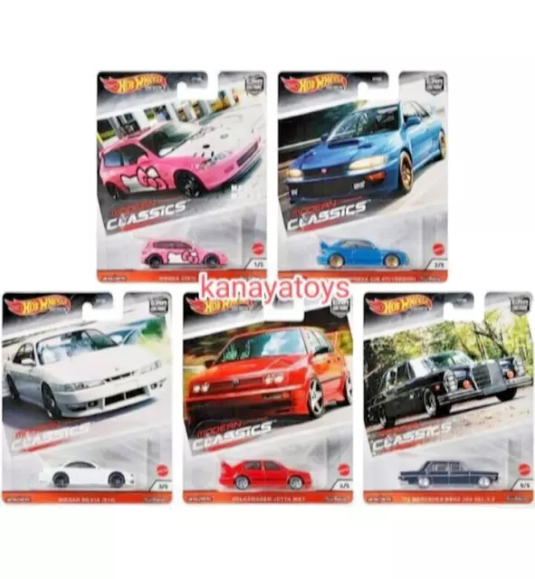 Hot Wheels Premium 2020 Car Culture S Case Modern Classics Set of 5 Cars