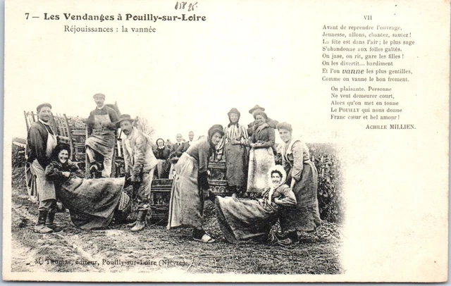 58 POUILLY SUR LOIRE - les vendanges - la vannee