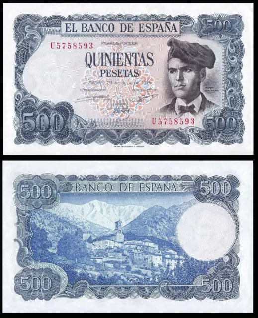 Facsimil Billete 500 pesetas 1971 - Reproduction