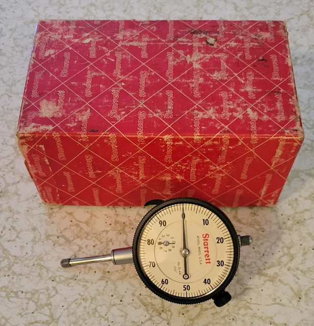VINTAGE STARRETT DIAL Indicator 25441 w Complete Box 69.99 PicClick