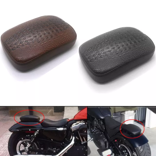 Rear Motorcycle Pillion Pad Seat 8 Suction Cup for Harley for Cruiser Chopper AU