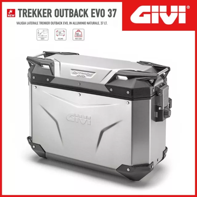 Maleta Lateral Derecho Givi Trekker Outback Evo 37 Lt. Monokey Cam OBKE37AR