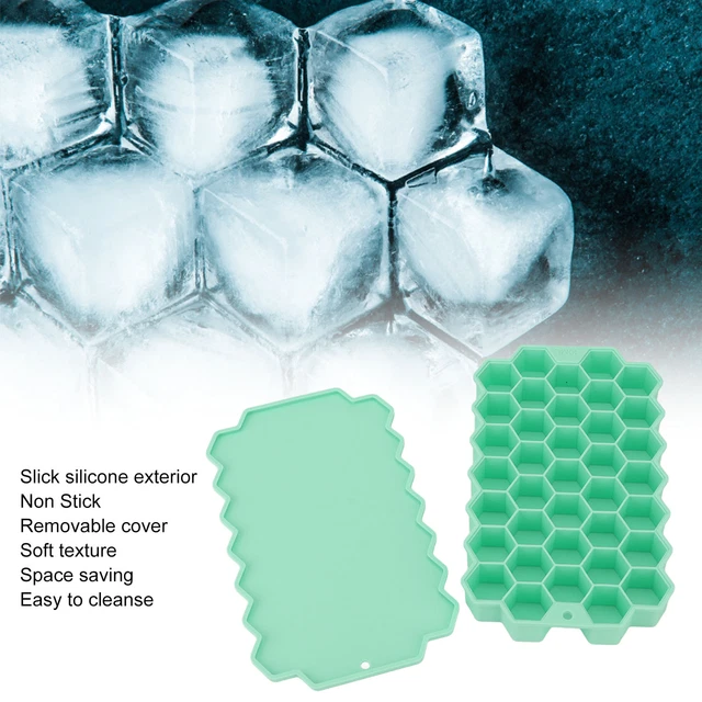 2PCS Silicone Ice Lattice Mold 37 Grids Beehive Type Ice Mold Silicone Ice