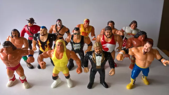 Old wwf wrestling shop figures