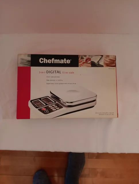 Chefmate Digital Nutritional Scale:Tested And Working, Comes With Box And Manual