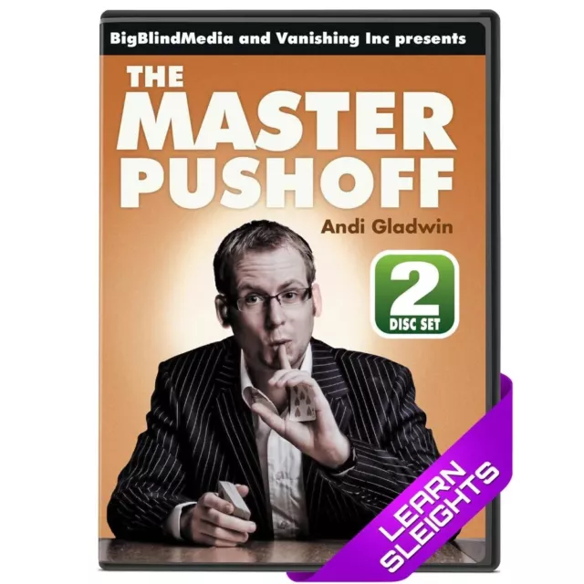 The Master Pushoff Andi Gladwin Card Magic Sleight of Hand for Magicians RRP.£25