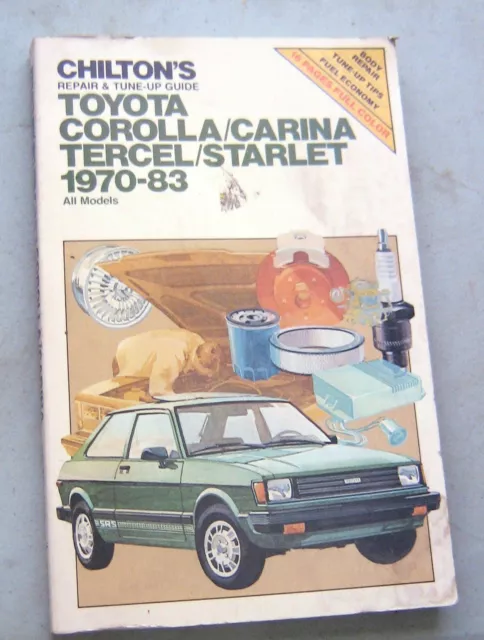 Chilton's Repair Manuals,VW,Toyota,Datsun,Pinto, Honda, Rabbit,Scirocco