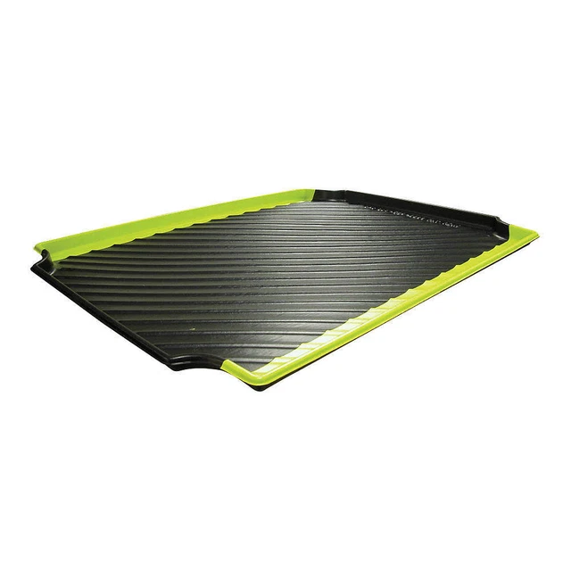 STRUCTURAL PLASTICS CTY300124 Cntinmnt Try,Black/Yellow,For 24in Shf