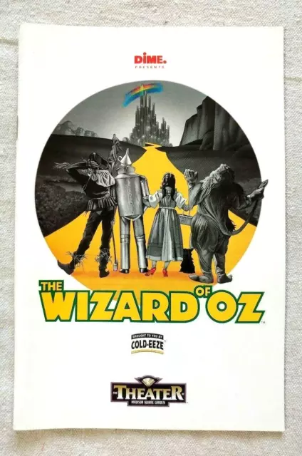 Playbill - "The Wizard of Oz" MSG - 1998 - Mickey Rooney & Eartha Kitt