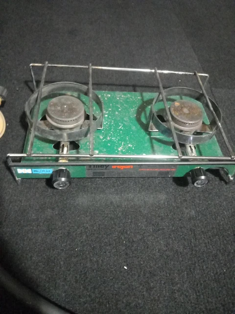 VINTAGE TILLEY TALISMAN Mk5 Gas Camping Stove Double Burner Grill