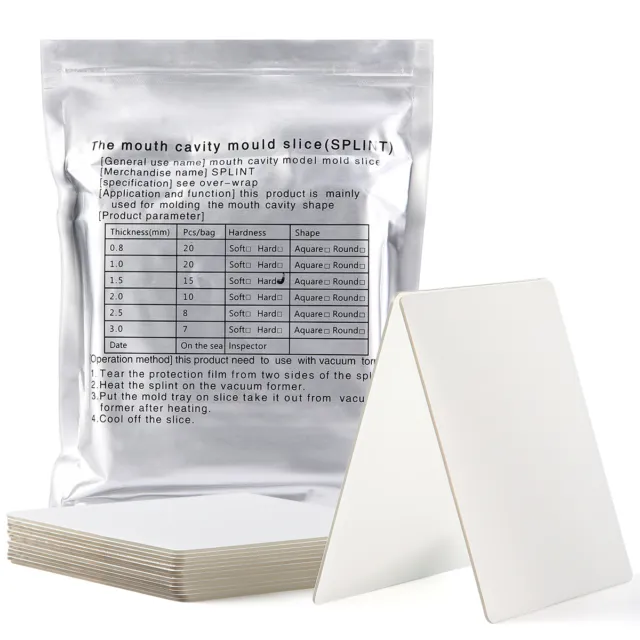 Dental Plastic Ortho Thermoforming Sheet for Vacuum Forming Soft/Hard 1.0-2.0mm