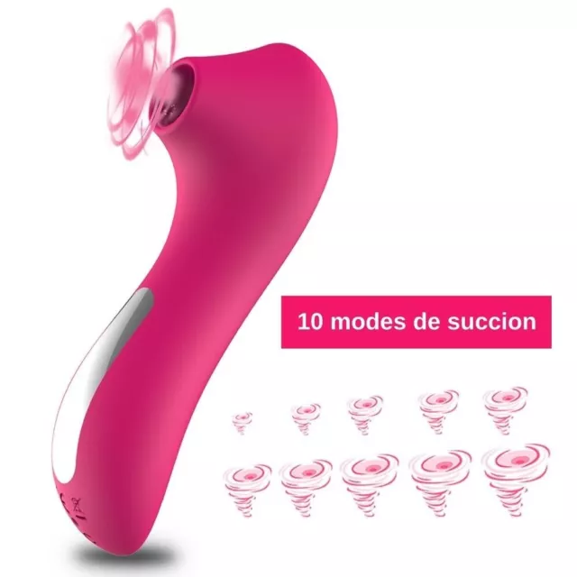 Stimulateur Suceur Clitoris 10 Vitesses Jouet Sextoy Plaisir Femme Vibromasseur 2