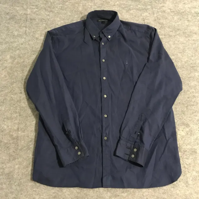 John Varvatos Long Sleeve Button Shirt Men's XL Blue