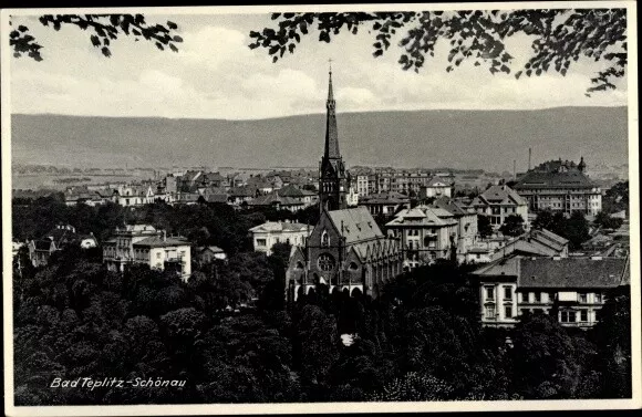 Ak Teplice Teplitz Schönau Region Aussig, Gesamtansicht - 2985602