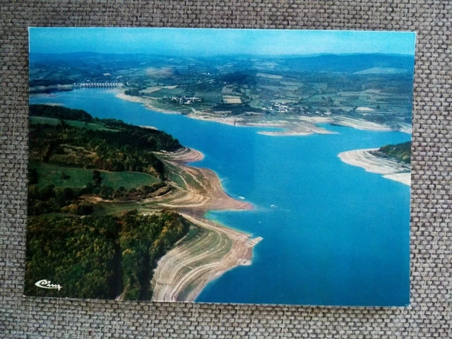 Cpsm Cpm Pannesiere Vue Aérienne Sur Le Barrage Et Le Plan D Eau