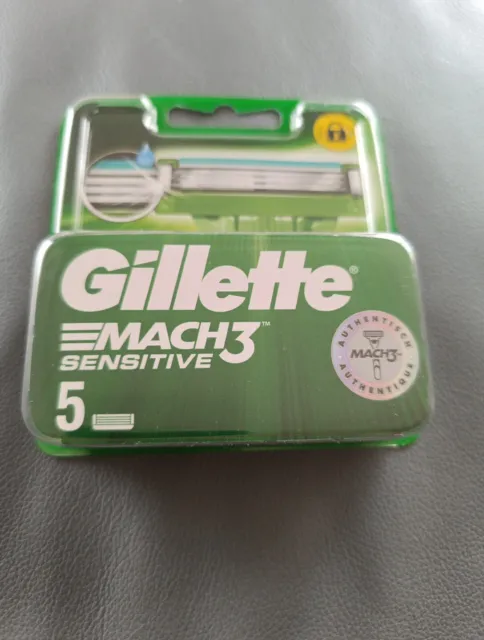 Gillette Mach3 Sensitive Rasierklingen im Blister ohne OVP  5. 100%Original