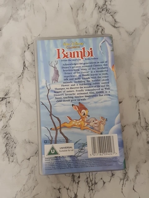 bambi-vhs-sur-1994-disney-classics-vhs-video-tape-eur-3-50-picclick-it