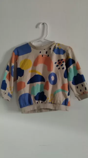 H&M 18m Gender Neutral Sweatshirt With Abstracts