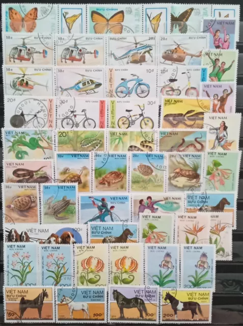 Briefmarken Sammlung Vietnam, gestempelt, 4