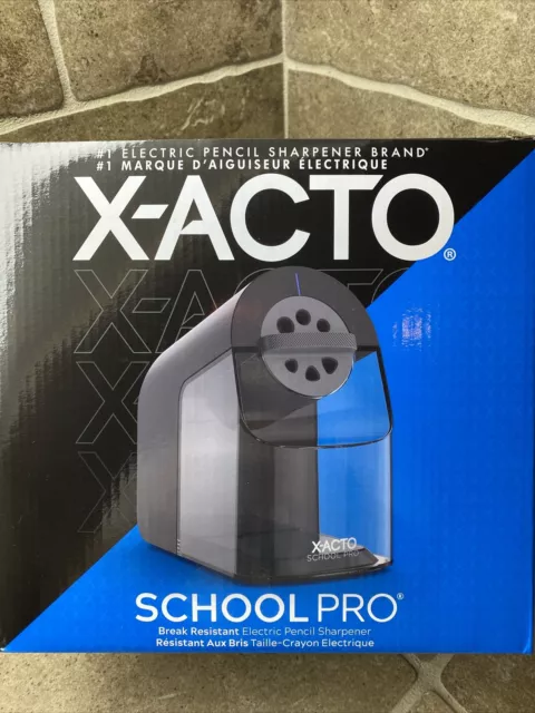 X-Acto School Pro Classroom Electric Pencil Sharpener Black/Gray 1670