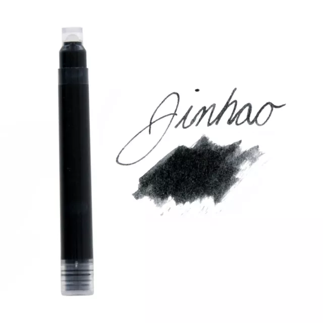 JinHao Pluma Estilográfica International Talla Cartucho de Tinta,Tinta Negra