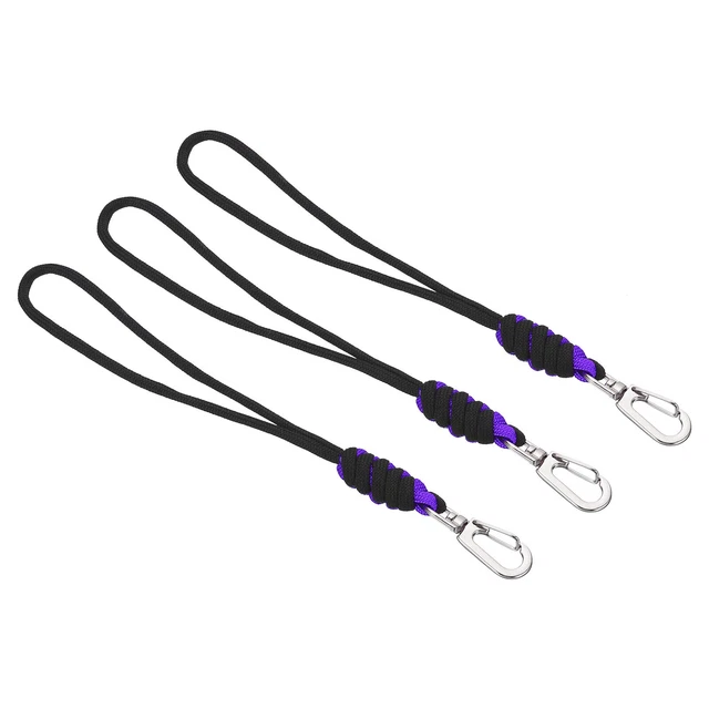 3Pcs Wrist Lanyard Wristlet Lanyards Hand Wrist Strap Holder Keychain Purple