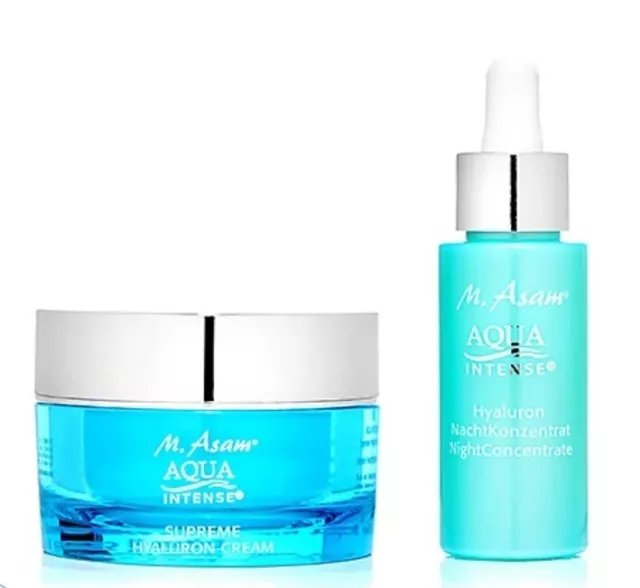 M.ASAM® AQUA INTENSE® Hyaluroncreme 50ml Nachtkonzentrat 30ml