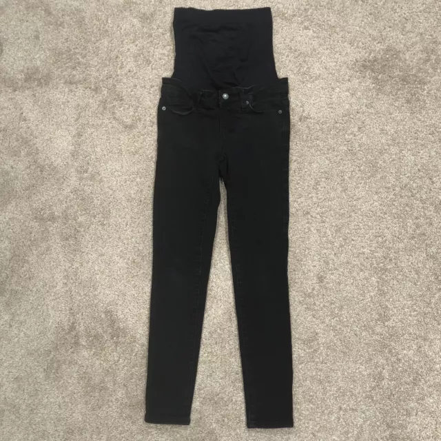 Blanqi Denim Womens Size 0 Black Maternity Postpartum Belly Support Skinny Jeans