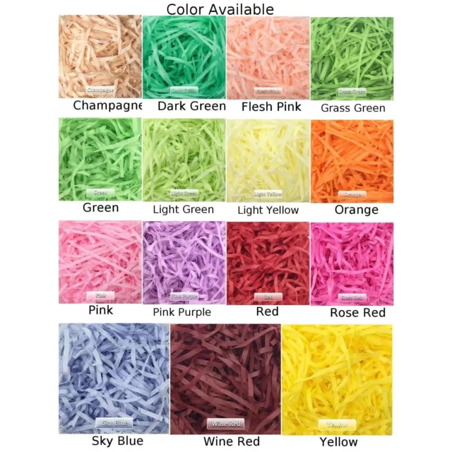 Carta Tessuto Tagliuzzato Vivid 100G 30 Colori Luminoso Confetti Frutta Cestini 3