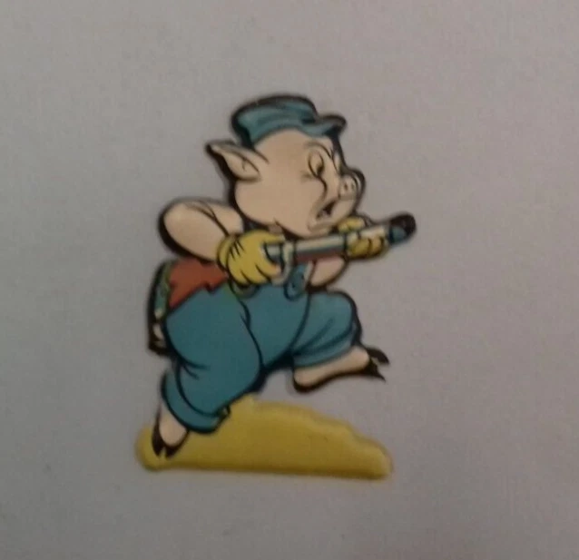Plasteco, sagoma Gimmy, numero 8, serie I tre Porcellini, Mio.