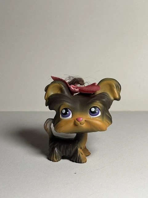 Figurine Littlest Pet Shop - Chien Yorkshire N°398 Hasbro - Occasion