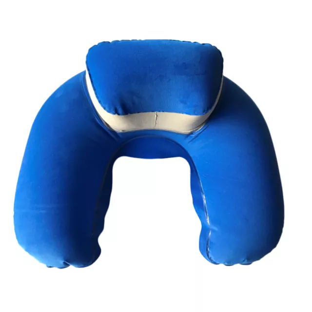 INFLATABLE TRAVEL NECK PILLOW - Soft FLIGHT REST/SUPPORT CUSHION HEAD & NECK