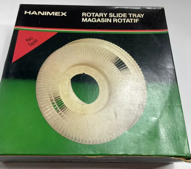 VTG Hanimex Rotary Slide Trays forCarousel Slide Projector 100 2x2" Slides X2