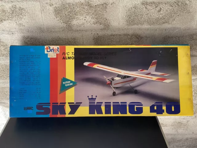 Vintage RC Thermal Airplane Briot Modeling Sky King 40 HKC