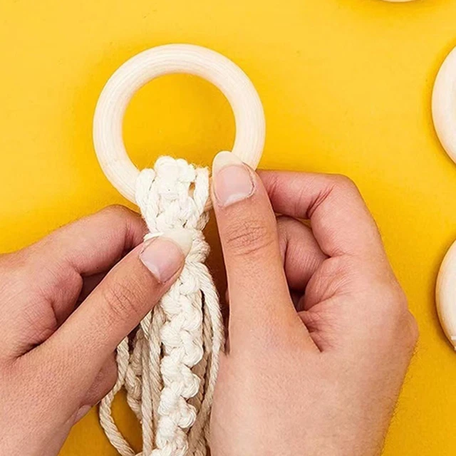 Lot de 10 bagues artisanales rondes non peintes pour la fabrication de bijoux