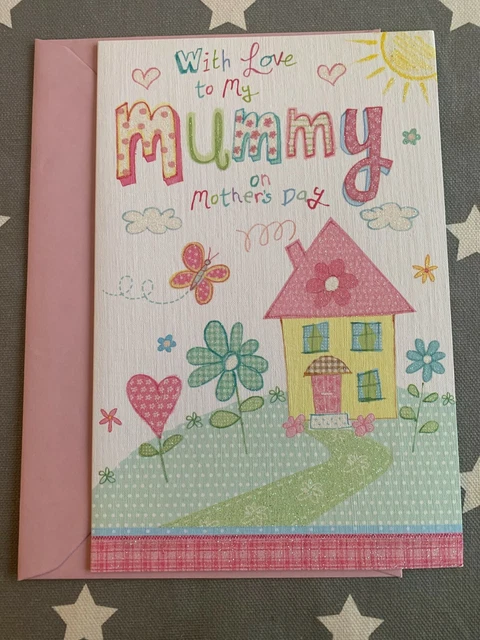 Hunts England Biglietto Di Auguri Iconico Per Il Primo Natale Della Mamma - Formato Quadrato 148x148 Mm Con Busta - "Happy 1st Christmas As My Mummy"
