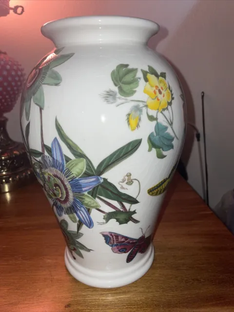 Vintage Portmeirion Botanic Garden Butterfly Large Vase 10.5” English Style