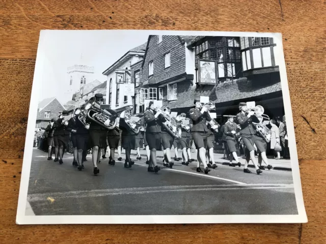 1971 battle of britain photograph ! band march past in salisbury