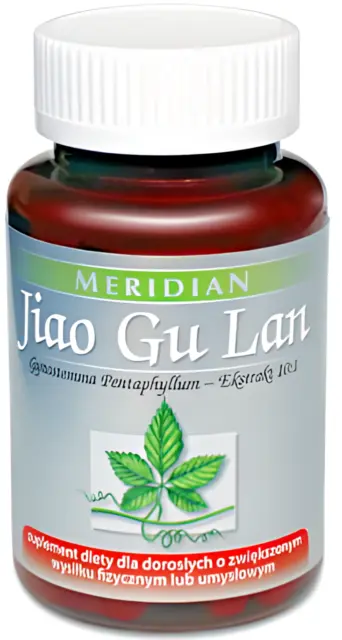 JIAO GU LAN Jiaogulan (Gynostemma) Extrakt 10:1 496 mg Meridian 60 Kapseln