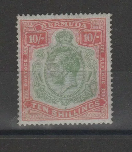 Bermuda 1910-20 George V°10 S.Rot und Grün 1 Val. Mlh MF78412