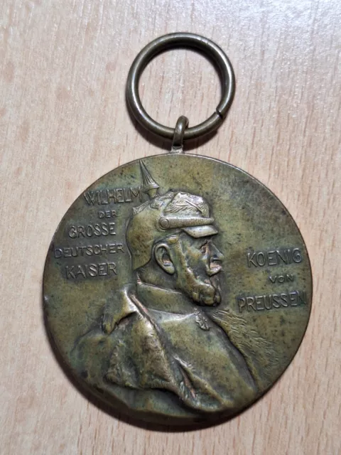 Orig. German Wilhelm medaille  1897 with orig. ribbon Great !