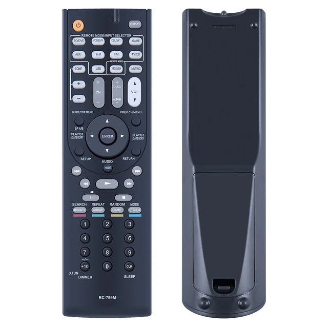 VINABTY RC-799M Telecomando sostitutivo compatibile con Onkyo AV Ricevitore HT-S3500 HT-R391 HT-R548 HT-RC330 TX-SR309 HT-R558 HT-S5405 HT-R591