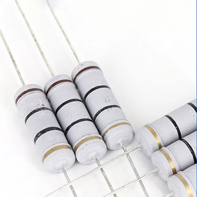 50 Pcs 5W 5 Watt Metal Oxide Film Resistor Axial Lead 100 Ohm ±5% Tolerance