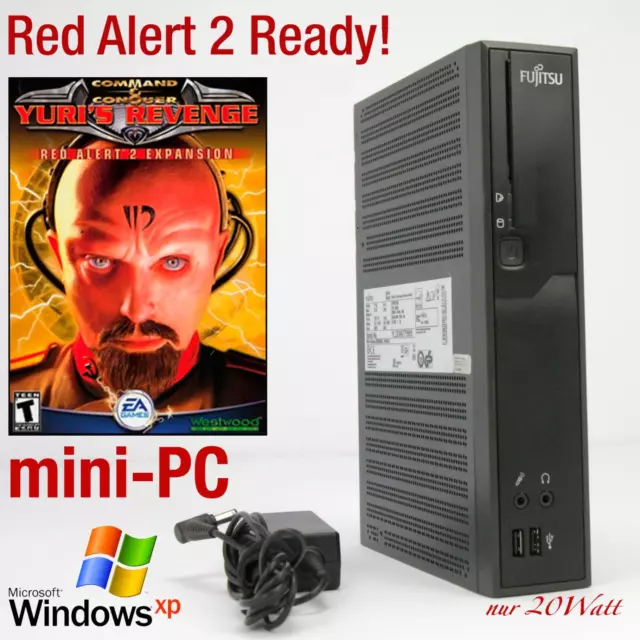 Mini Computer PC AMD 1500Mhz 4GB SSD 2GB DDR3 Windows XP 7 Old Games Quake  II 3