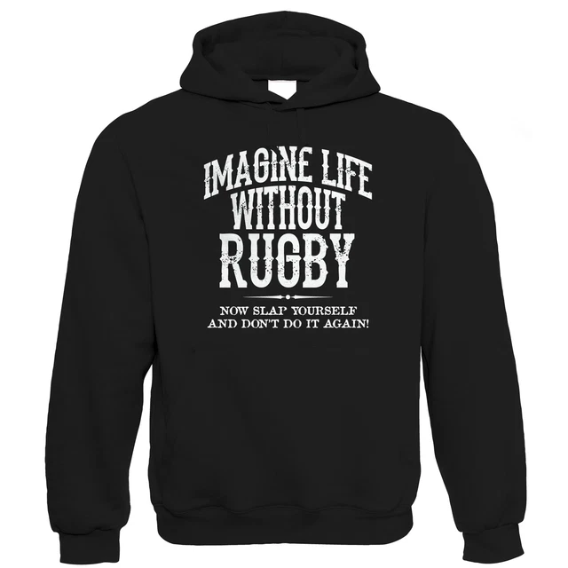 Life Without Rugby Mens Funny Hoodie, League Union Six Nations Gift for Him Dad