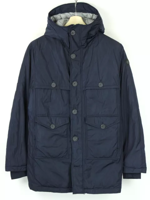 J.Lindeberg Viggo Dressed Poly Giacca Uomo ~M Zip Giù Imbottito con Cappuccio